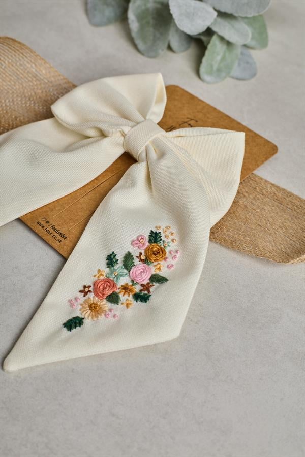 London Embroidered Bow Tie