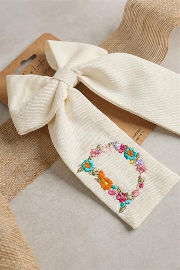 D Embroidered Bow Tie