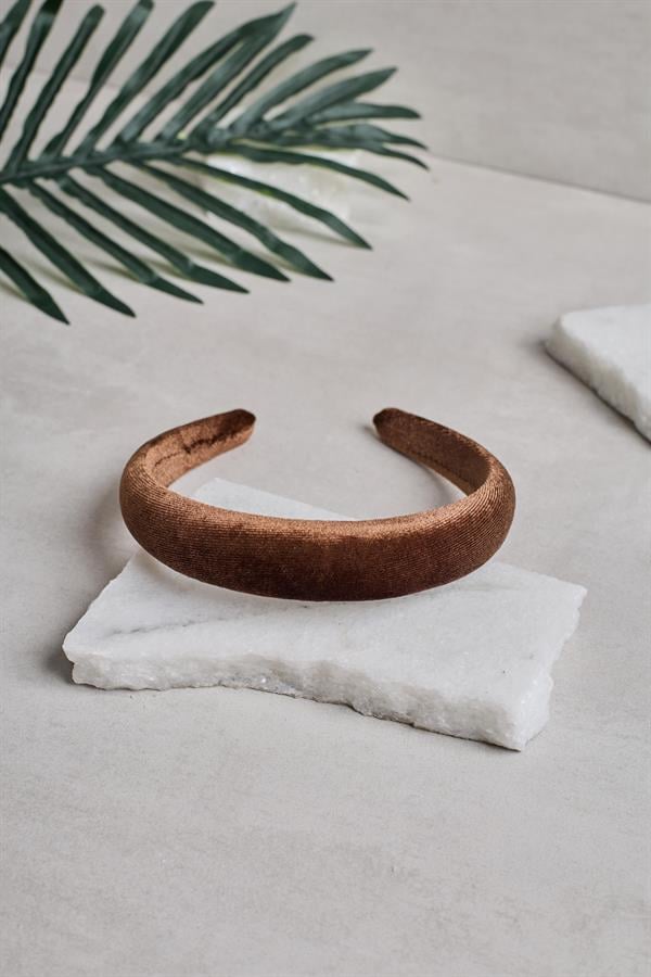 Brown Velvet Headband