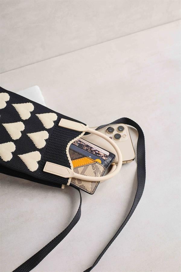 Heart Black Bag
