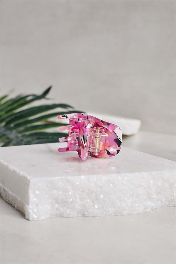 Classic Midi Pink Acetate Claw