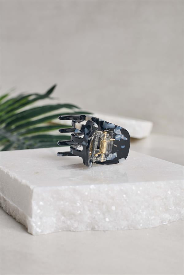Classic Midi Black Acetate Claw