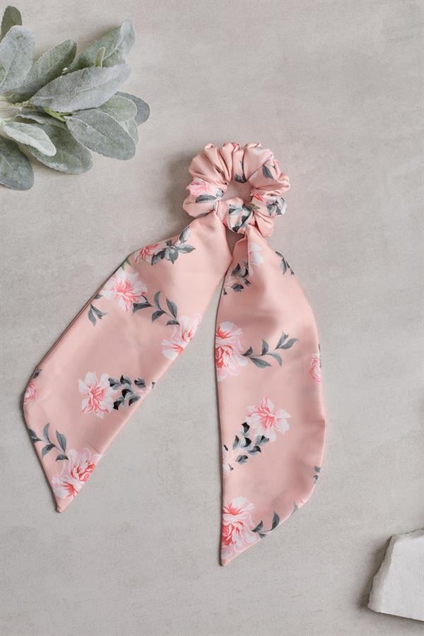Tailed Rose Scrunchie
