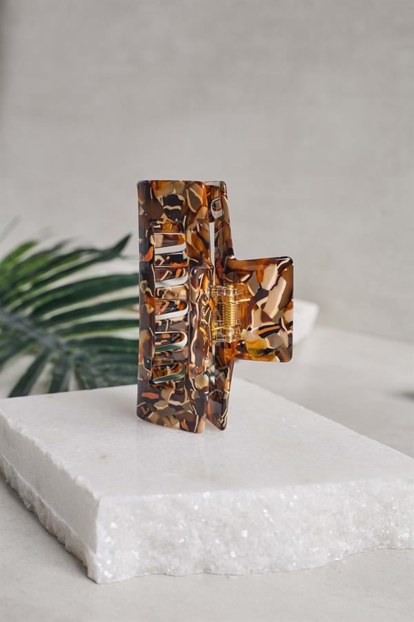 L Rectangular Turtle Acetate Claw