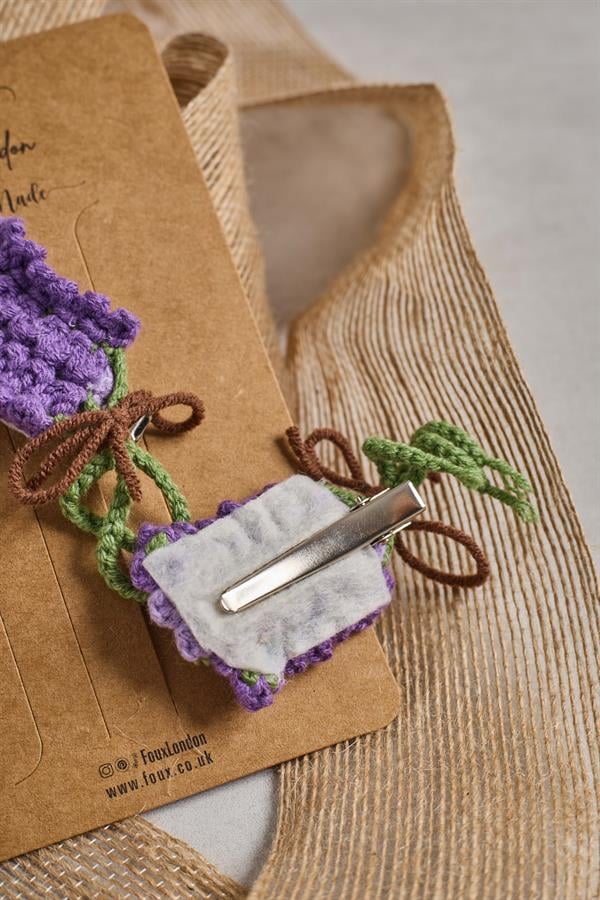 Lavender Crochet Clip