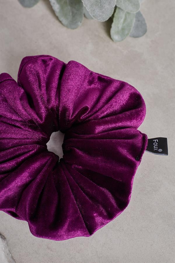 Plum Velvet Scrunchie