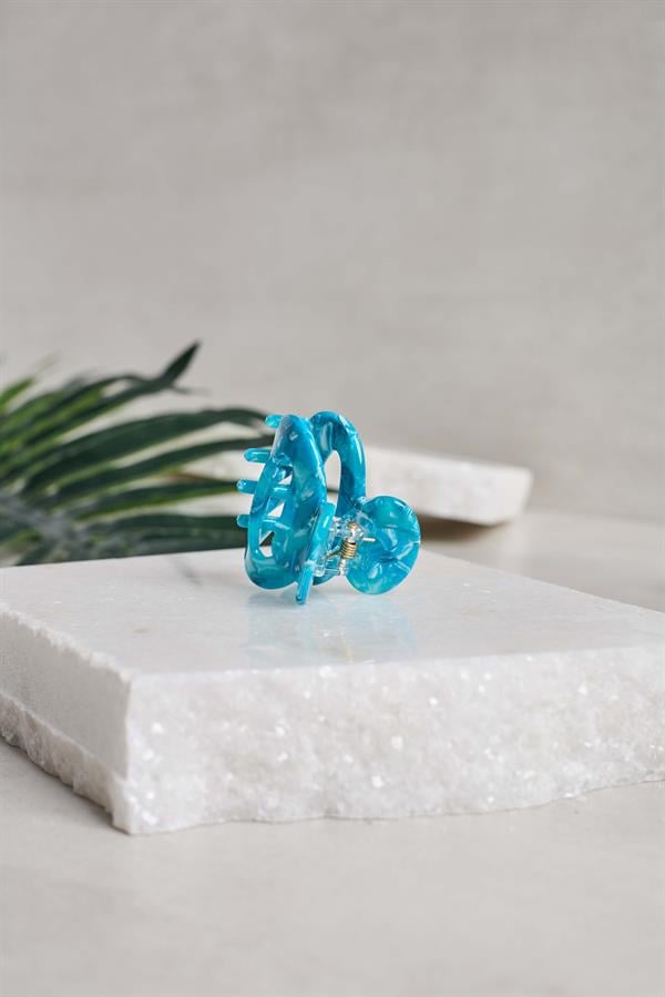 Oval Midi Turquoise Acetate Claw