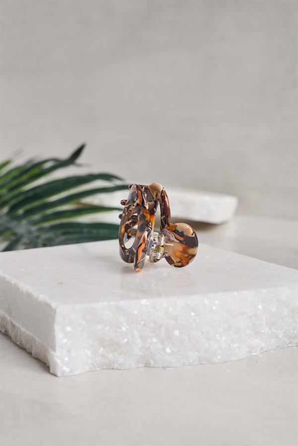 Oval Midi Turtle Acetate Claw