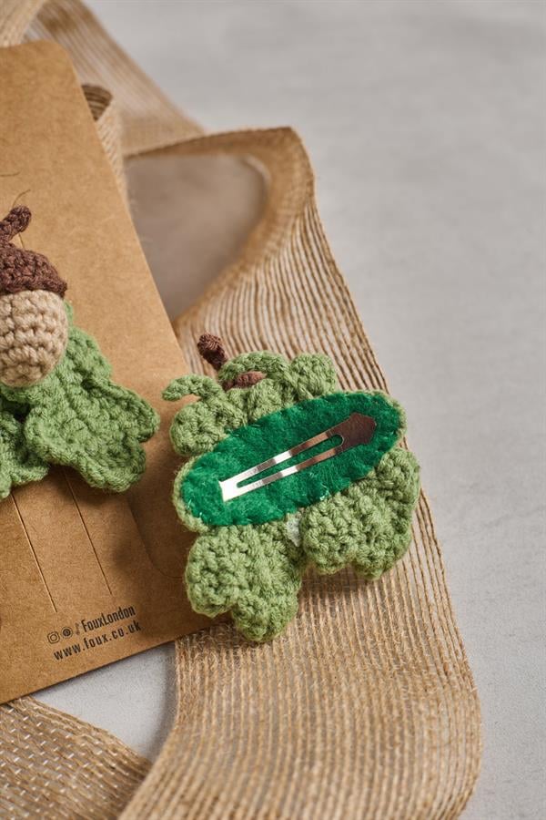 Acorn Crochet Clips