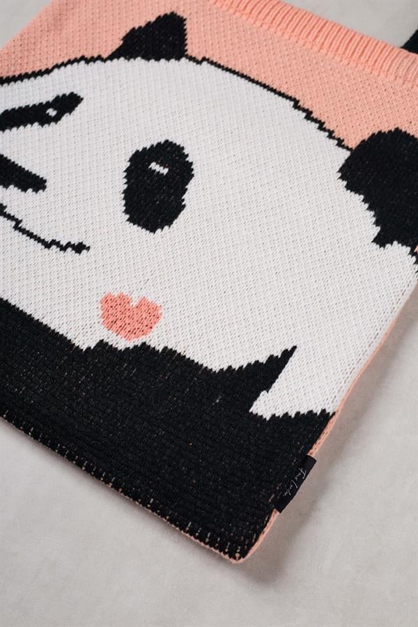 Panda Knitted Tote Bag
