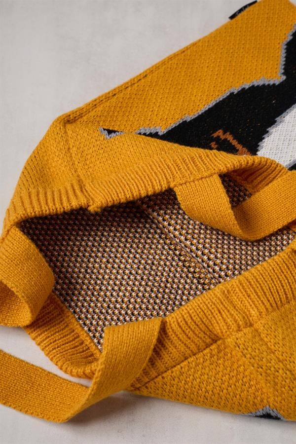 Boss Dog Knitted Tote Bag