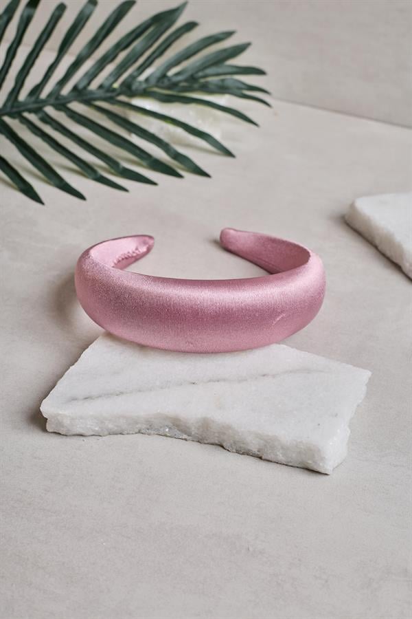 Pink Satin Headband