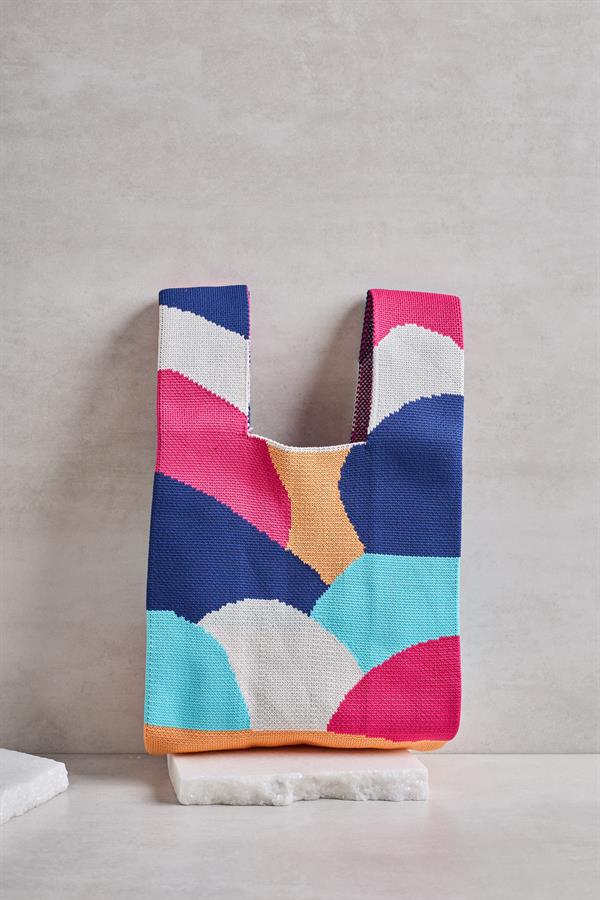 Color Palette Knitted Sachet Bag