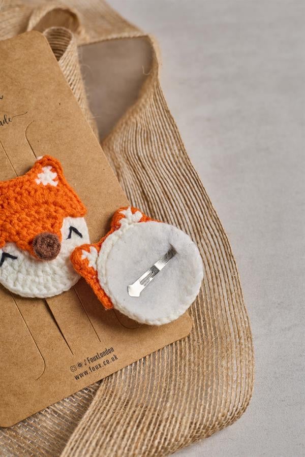 Fox Crochet Clips