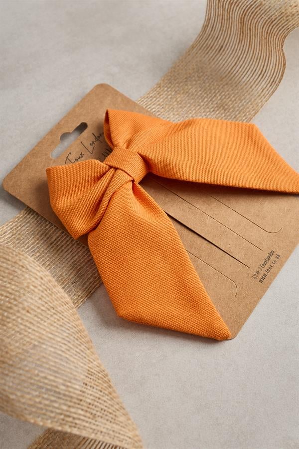 Orange Mini Bow Tie