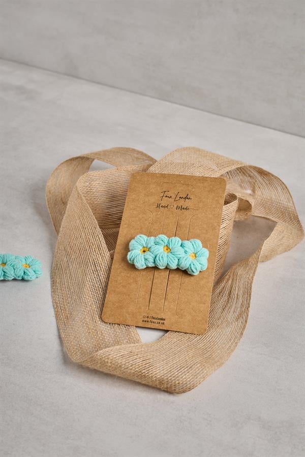 3-Piece-Mint-Daisy-Crochet-Clips