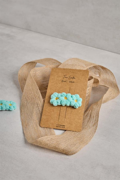 3-Piece-Mint-Daisy-Crochet-Clips