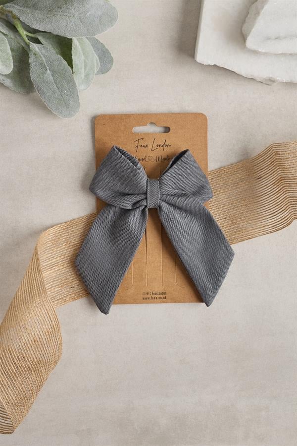 Anthracite Mini Bow Tie