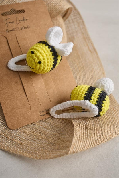 Bee 3D Crochet Clips