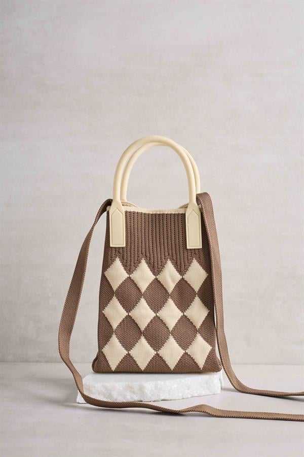 Brown Patterned Bag