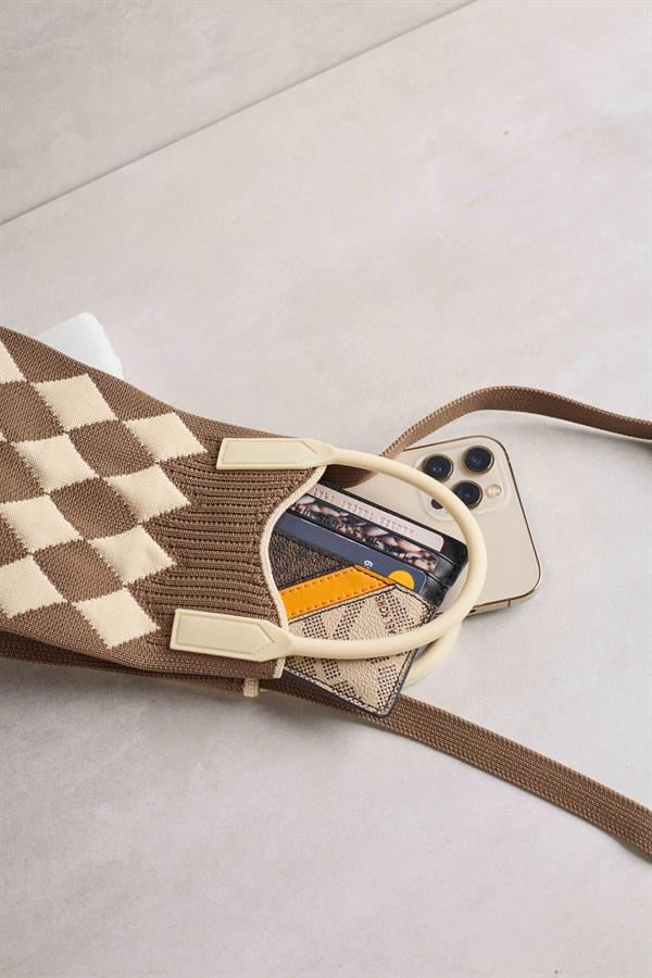 Brown Patterned Bag