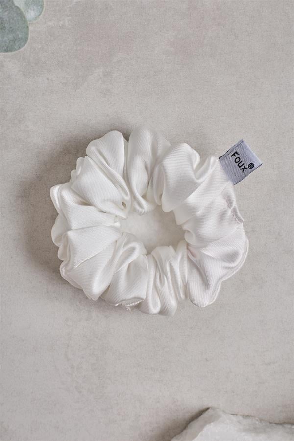 White Small Scrunchie