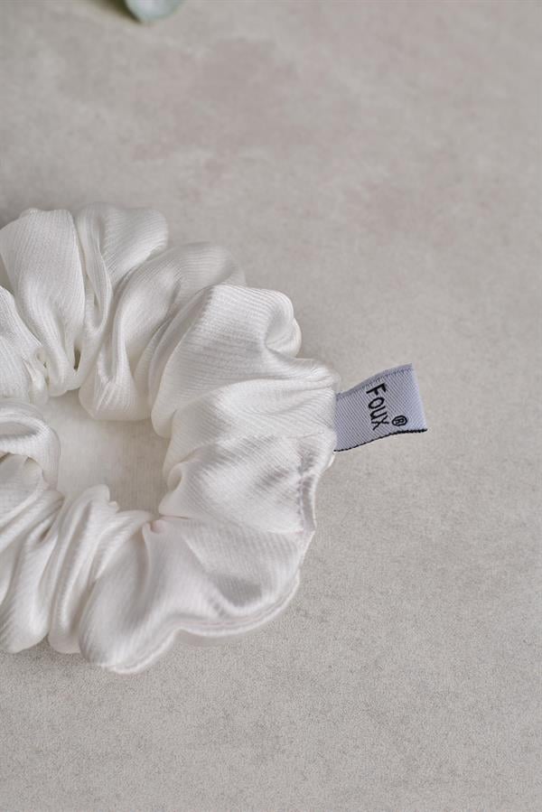 White Small Scrunchie