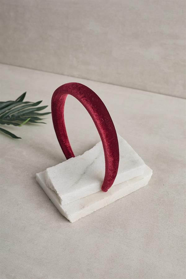 Burgundy Velvet Headband