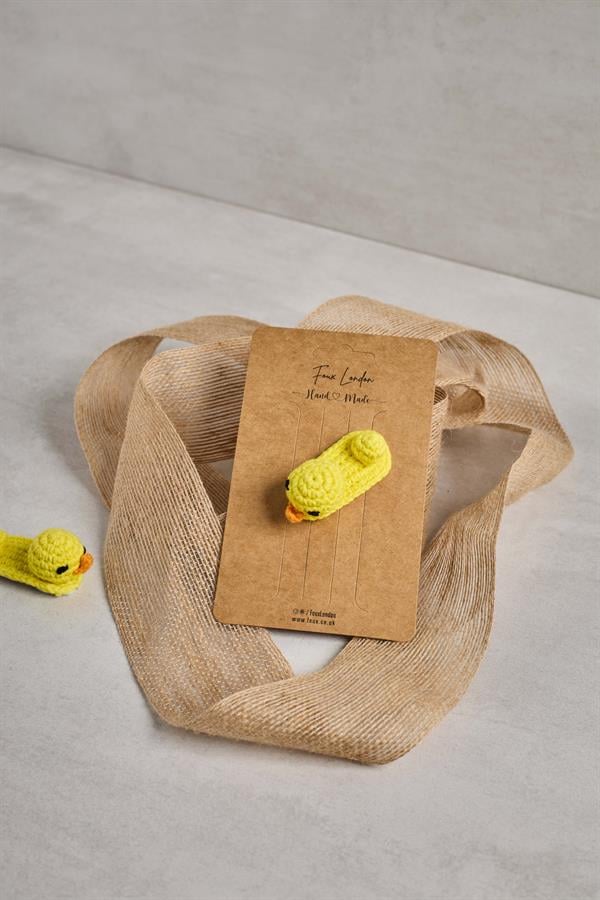 Chick 3D Crochet Clips