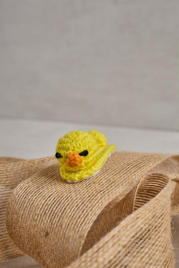 Chick 3D Crochet Clips
