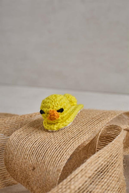 Chick 3D Crochet Clips