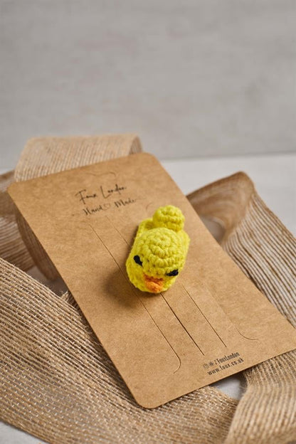 Chick 3D Crochet Clips