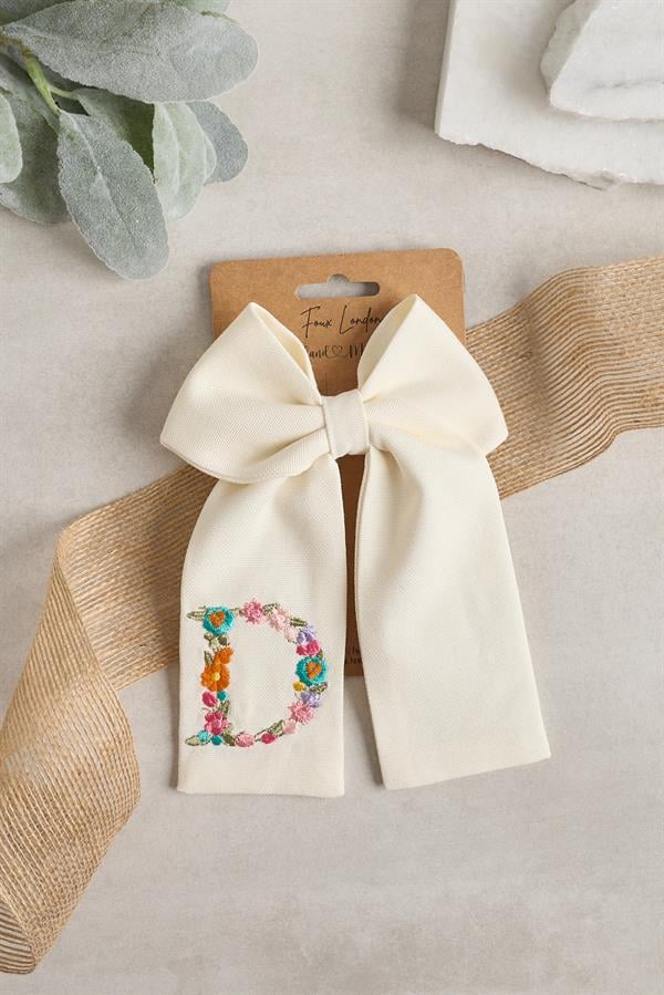 D Embroidered Bow Tie