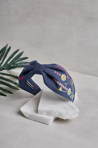 Daisy Embroidered Headbands