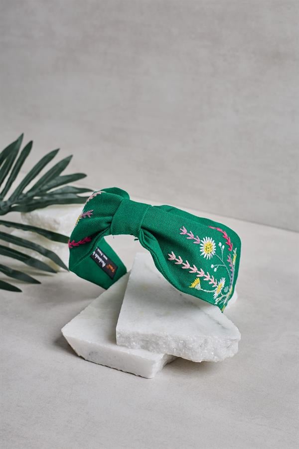 Daisy Embroidered Headbands