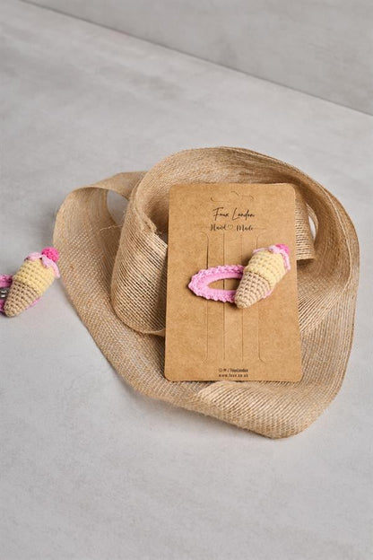 Ice Cream Crochet Clips