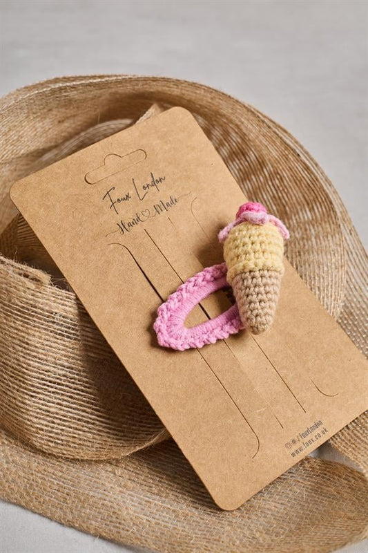 Ice Cream Crochet Clips