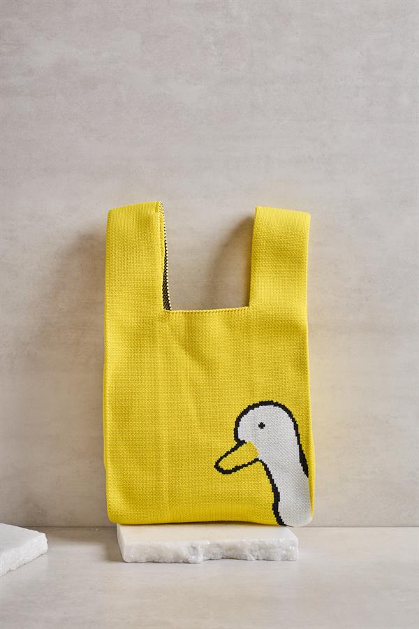 Duck Knitted Tote Bag