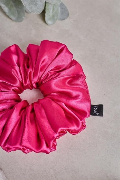 Fuchsia Drawstring Scrunchie