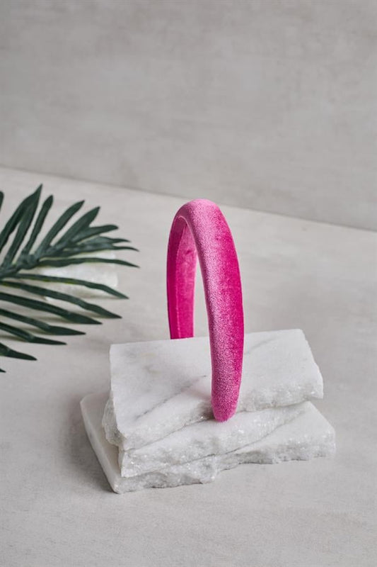 Fuchsia Velvet Headband