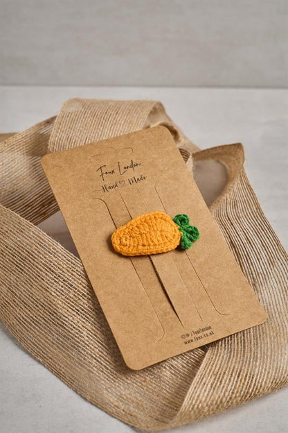 Carrot Crochet Clips