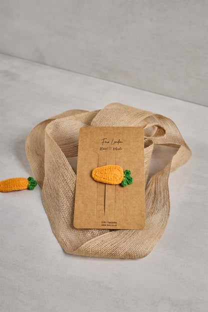 Carrot Crochet Clips