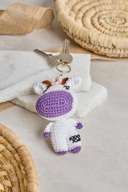 Cow Keychain
