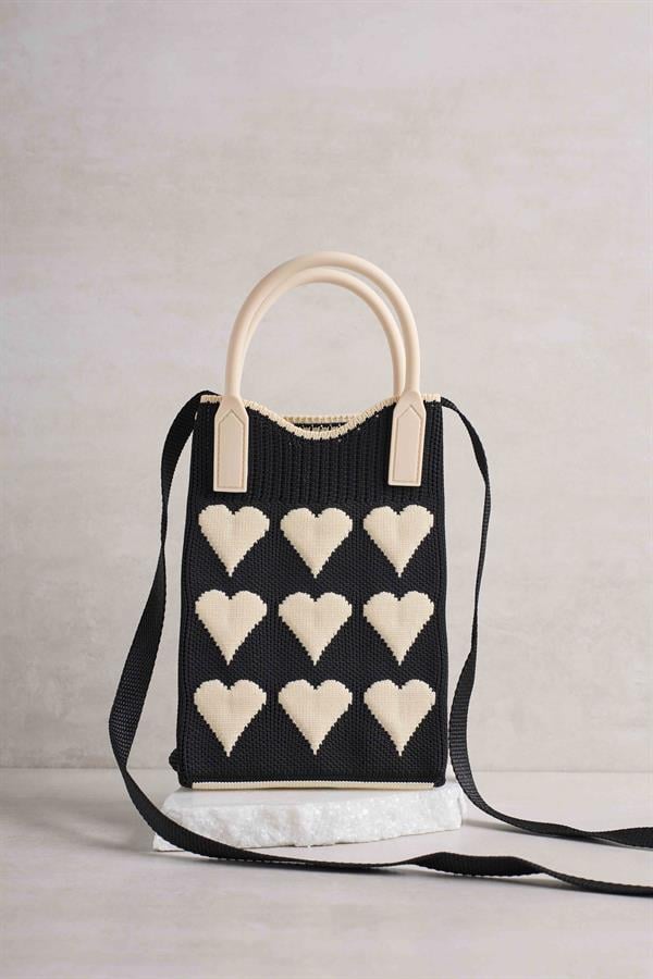 Heart Black Bag