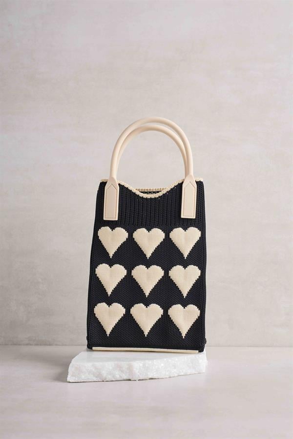 Heart Black Bag