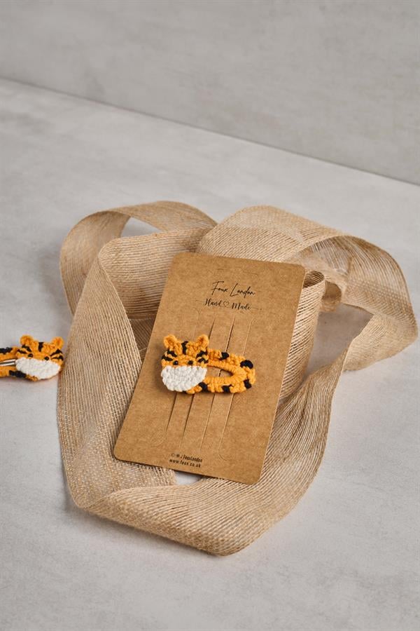 Tiger Crochet Clips