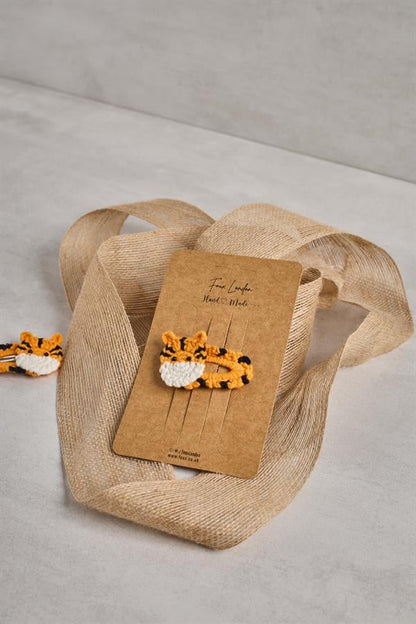 Tiger Crochet Clips