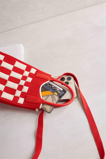 Checkered Red Bag
