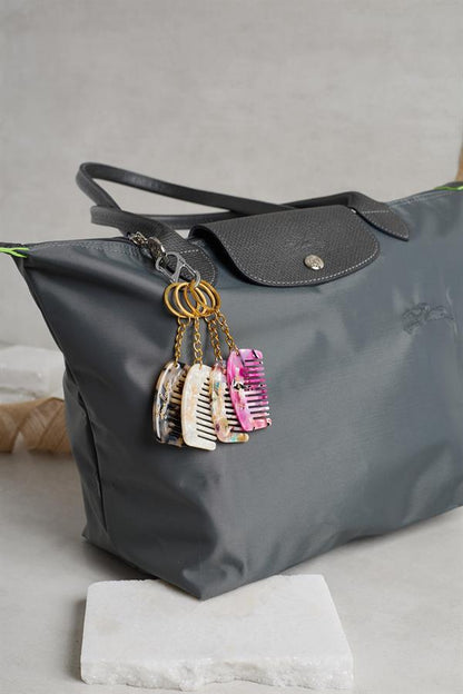 Acetate Comb Ala Keychain