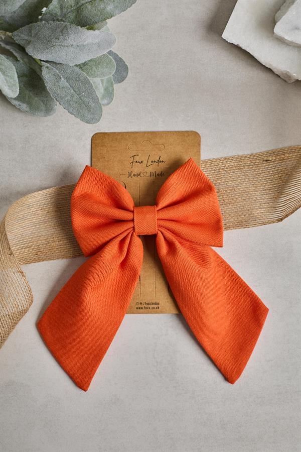 Dark Orange Bow Tie